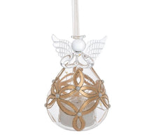 Load image into Gallery viewer, LED Glass Angel Ornaments- 3 asst