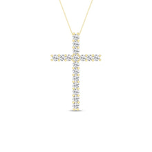 Load image into Gallery viewer, 1/2 ctw Cross Pendant- Yellow Gold