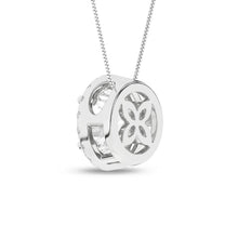 Load image into Gallery viewer, 1.15 ctw Round Halo Pendant Necklace