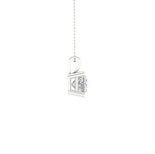 Load image into Gallery viewer, 1 1/4 ctw Princess Solitaire Pendant Necklace