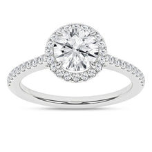 Load image into Gallery viewer, 1.75 ctw Round Brilliant Halo Engagement Ring