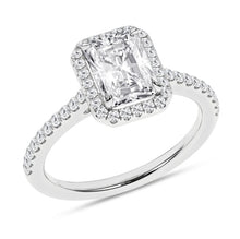 Load image into Gallery viewer, 2.25 CTW Radiant Halo Engagement Ring