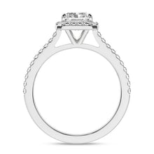 Load image into Gallery viewer, 2.25 CTW Radiant Halo Engagement Ring