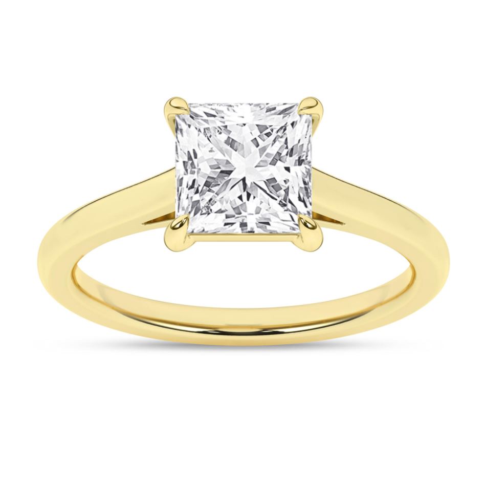 2 ctw Princess Solitaire Ring