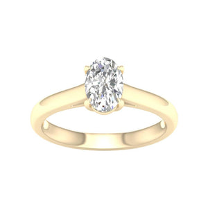1 ctw Solitaire Oval Engagement Ring