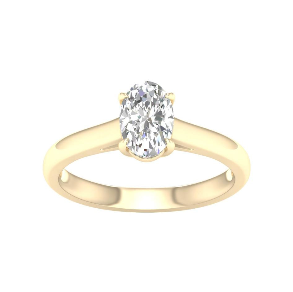 1 ctw Solitaire Oval Engagement Ring