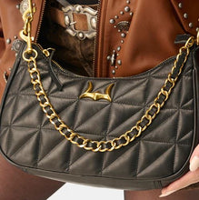 Load image into Gallery viewer, Joe Quilted Nappa Leather Bag- Black