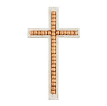 Load image into Gallery viewer, Gold Beaded Cross Sitter, 3 asst