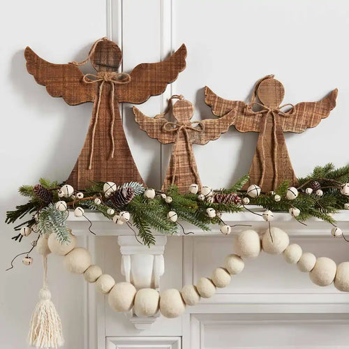 Angel Wood Ornament, Asst.
