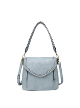 Load image into Gallery viewer, Lorelei Vegan Crossbody- Blue