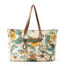 Load image into Gallery viewer, Lovely Florals Weekender Bag In Light Green