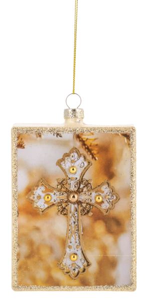 Glass Block Ornaments, 2 asst