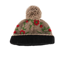 Load image into Gallery viewer, Embroidered Beanie Hats w/Pom-Pom - 4 asst