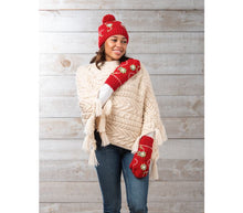 Load image into Gallery viewer, Embroidered Beanie Hats w/Pom-Pom - 4 asst