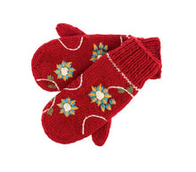 Load image into Gallery viewer, Embroidered Spruce Mitten Pairs- 4 asst
