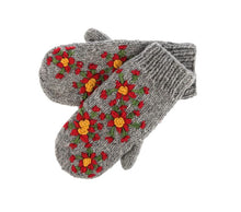 Load image into Gallery viewer, Embroidered Spruce Mitten Pairs- 4 asst