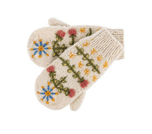 Load image into Gallery viewer, Embroidered Spruce Mitten Pairs- 4 asst