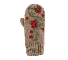 Load image into Gallery viewer, Embroidered Spruce Mitten Pairs- 4 asst