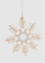 Load image into Gallery viewer, Macrame Snowflake Ornaments