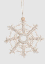 Load image into Gallery viewer, Macrame Snowflake Ornaments