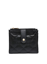 Load image into Gallery viewer, Melody Vegan Quilted Wallet- Black