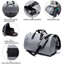Load image into Gallery viewer, Men&#39;s Convertible Garment Duffel Bag
