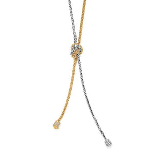 Meridian Ventus Two Tone Y Necklace