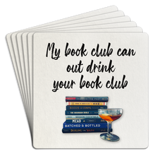 Load image into Gallery viewer, My Book Club Cab Out Drink Your Book Club Paper Coaster 6pk