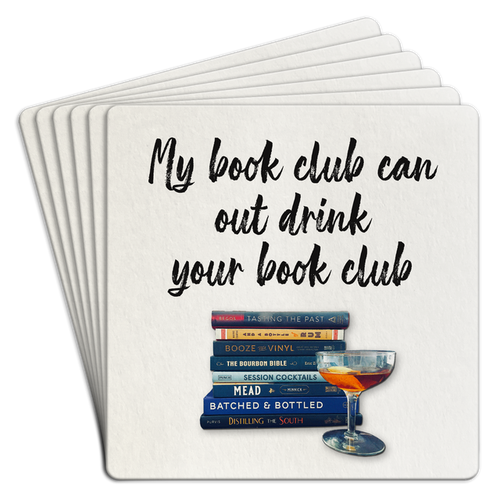 My Book Club Cab Out Drink Your Book Club Paper Coaster 6pk