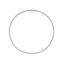 Load image into Gallery viewer, Slim Silhouette Tennis Necklace