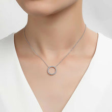 Load image into Gallery viewer, 0.88 ctw Open Circle Necklace