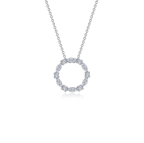 1.45 CTW Open Circle Necklace