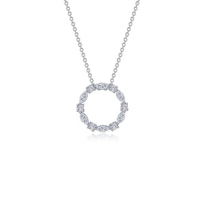 1.45 CTW Open Circle Necklace