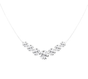 Seamless 7-Stone Graduated Diamond Necklace