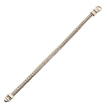 Load image into Gallery viewer, High Polished Finish Stainless Steel Double Diamond Cut Spiga Chain Bracelet