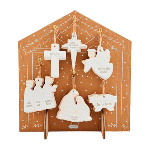 Nativity Ornaments, 6 asst