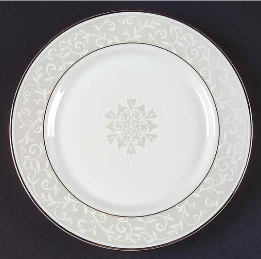Opal Innocence Snowflake Accent Salad Plate by Lenox