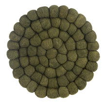 Load image into Gallery viewer, Oversized Handmade Felted Wool Pom Trivet, 4 asst