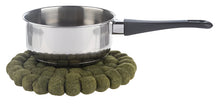 Load image into Gallery viewer, Oversized Handmade Felted Wool Pom Trivet, 4 asst