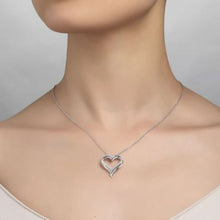 Load image into Gallery viewer, Double Heart Pendent Necklace