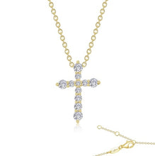 Load image into Gallery viewer, 0.67 CTW Cross Pendant Necklace