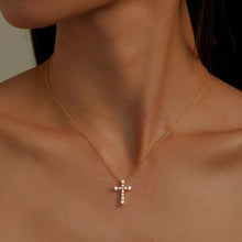 Load image into Gallery viewer, 0.67 CTW Cross Pendant Necklace