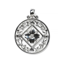 Load image into Gallery viewer, Diamond-Cut Dogwood Pendant