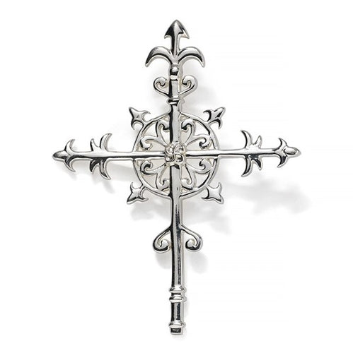 Iris Cross Pendant