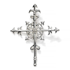 Iris Cross Pendant