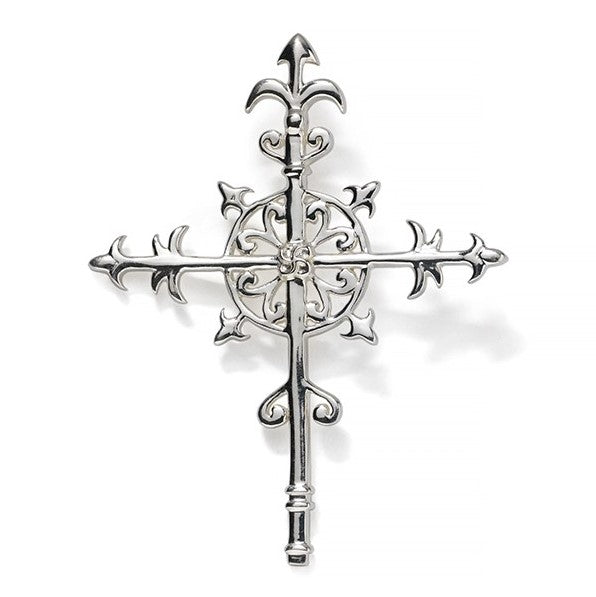 Iris Cross Pendant