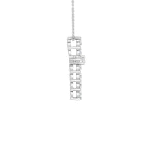 Load image into Gallery viewer, 0.5 CTW Round 11-Stone Cross Pendant