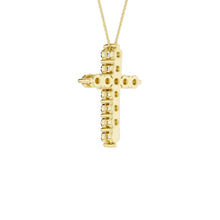 Load image into Gallery viewer, 1 CTW Round 11-Stone Cross Pendant