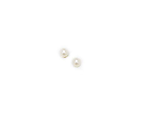 Sterling Silver 3mm Pearl Earrings
