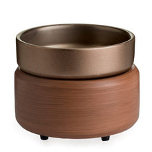 Load image into Gallery viewer, Pewter Walnut 2-in-1 Classic Fragrance Warmer